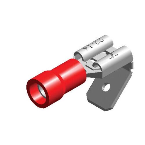 RED TERM PIGGYBACK 6.3mm (25)